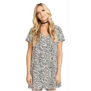 Show Me Your MuMu Black and White Leopard Print Shift Dress